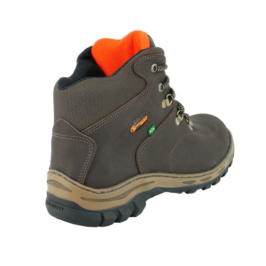 BOTA ADVENTURE DE TRILHA UNISEX EM COURO PS-410 ECOSAFETY CAFÉ