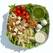 Salada frango em cubos, fusilli sem glúten, mozzarella de búfala, tomate grape, manjericão, salsa, pangratatto, mix de folhas, molho pesto, molho ceaser  - 1