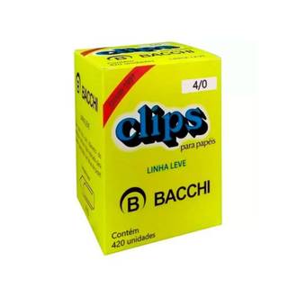 CLIPS GALVANIZADO N.4/0 C/450 - 500G - UN - BACCHI