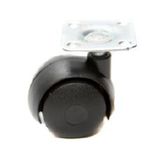 RODIZIO MESA DUPLO PVC 42mm PRETO BASIFLEX