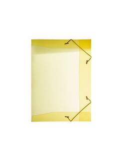 PASTA ELASTICO PLASTICA 1/2 OFICIO - 0252 - AMARELO - UN - DELLO