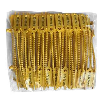 LACRE P/ MALOTE C/100 AMARELO P16AMN - 16CM - UN - FORTSEAL