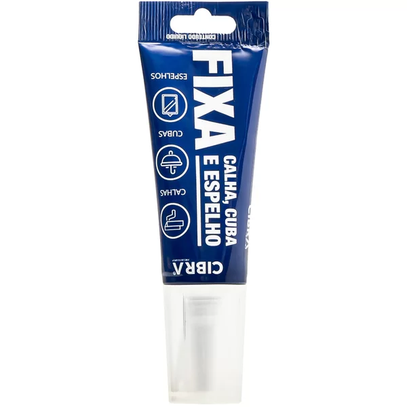 SELANTE PU FIXA CUBA E ESPELHO CIBRA 85g BRANCO