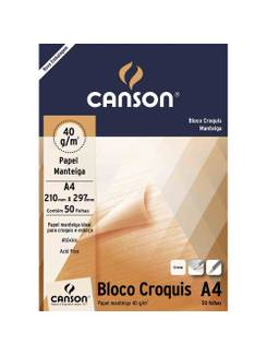 BLOCO CROQUIS 40G A4 50FL  - UN - CANSON