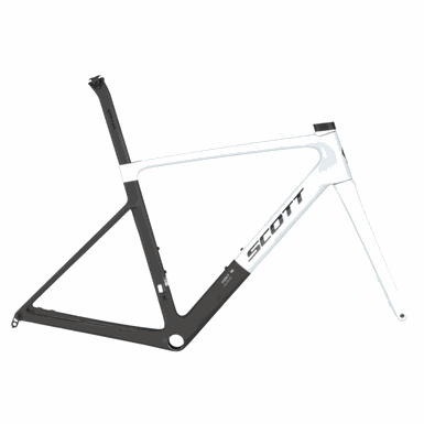 Quadro SCOTT em Carbono ADDICT RC HMX branco e preto