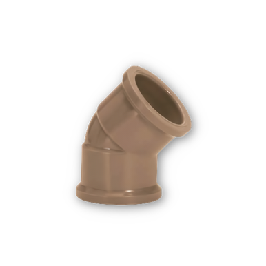 JOELHO DE PVC SOLDÁVEL 45 AMANCO 20 MM