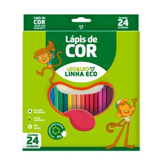LAPIS DE COR SEXTAVADO ECOLOGICO - C/24 - UN - LEO E LEO