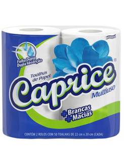 PAPEL TOALHA CAPRICE C/2 - 100FLS - UN - ONDUNORTE