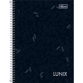 CADERNO 1/4 ESPIRAL CAPA DURA 80FLS - LUNIX - UN - TILIBRA