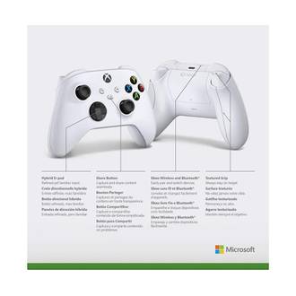 CONTROLE S/FIO XBOX QAS-00007 - ROBOT WHITE - UN - MICROSOFT