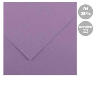 PAPEL IRIS VIVALDE 185G 25FL A4 - VIOLETA - UN - CANSON