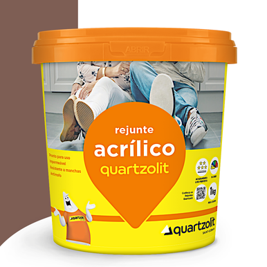 REJUNTE ACRÍLICO QUARTZOLIT MARROM CAFÉ 1.0KG
