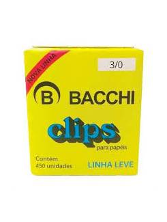 CLIPS GALVANIZADO N.3/0 C/450 500G - UN - BACCHI