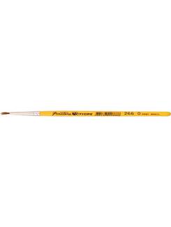 PINCEL REDONDO PELO PONEI 266 CERAMICA/AQUARELA/GUACHE - 0 - CX 12 - TIGRE