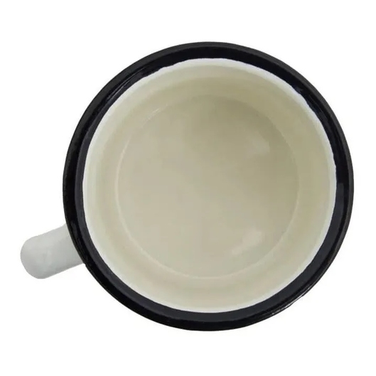 CANECA ESMALTADA DE ALUMÍNIO GUEPARDO BRANCO