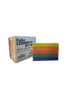 BLOCO CUBO LEMBRETE 75G 600FL NEON - 25090 - UN - USAPEL