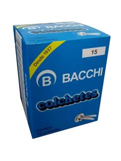 COLCHETE PARA PASTA N.15 C/72  - UN - BACCHI