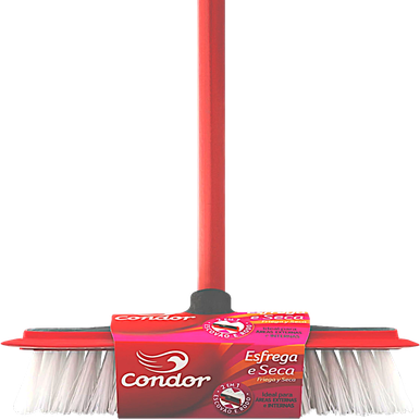 VASSOURA ESFREGA E SECA COM CABO CONDOR
