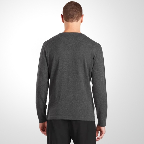 TRICOT ARAMIS MASCULINO GOLA CARECA GRAFITE