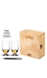 Kit Riedel Bar Whisky em Caixa de Madeira