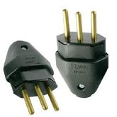PINO MACHO RADIAL 3P 10A ABNT PRETO