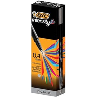 CANETA INTENSITY 0,4MM - PRETO - PCT 10 - BIC