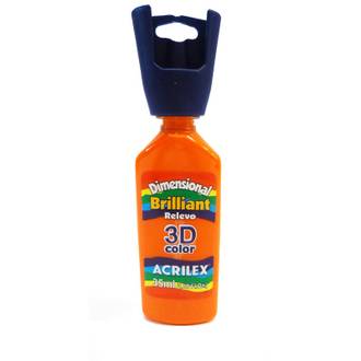 TINTA DIMENSIONAL BRILLIA 35ML 12112  - LARANJA - UN - ACRILEX