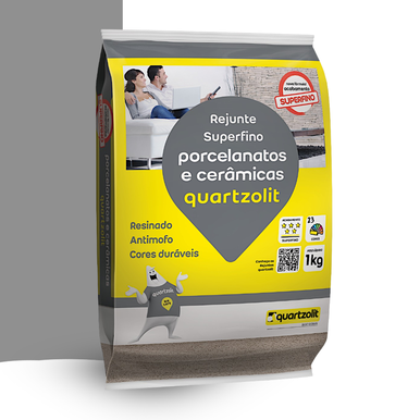 REJUNTE PORCELANATOS QUARTZOLIT CINZA ÁRTICO 1.0KG