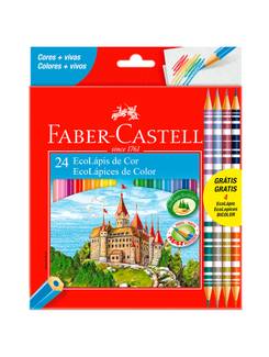 LAPIS DE COR  - C/24 - PCT 6 - FABER