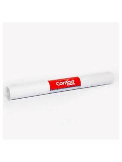 FILME AUTOADESIVO 45CMX2M 80 MICRAS - FOSCO - BRANCO - UN - CON-TACT