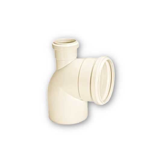 JOELHO DE PVC PARA ESGOTO 90 COM VISITA AMANCO 100MM x 50