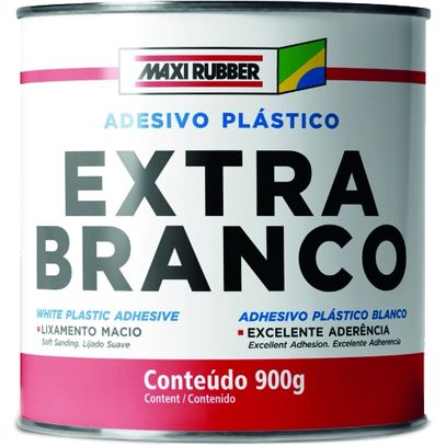 COLA PLAST MAXI RUBBER EXTRA BRANCO 900g 1MG084