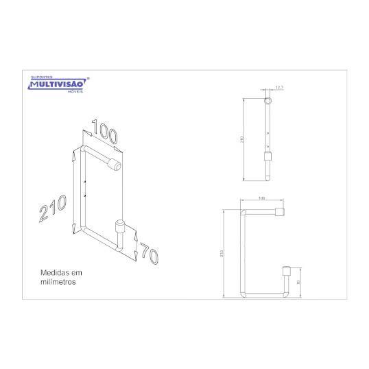 GANCHO MULTIUSO MULTIVISÃO G10 BRANCO
