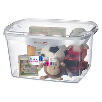 ORGANIZADOR PLASTICO 68 L SR971 - CRISTAL - UN - SANREMO