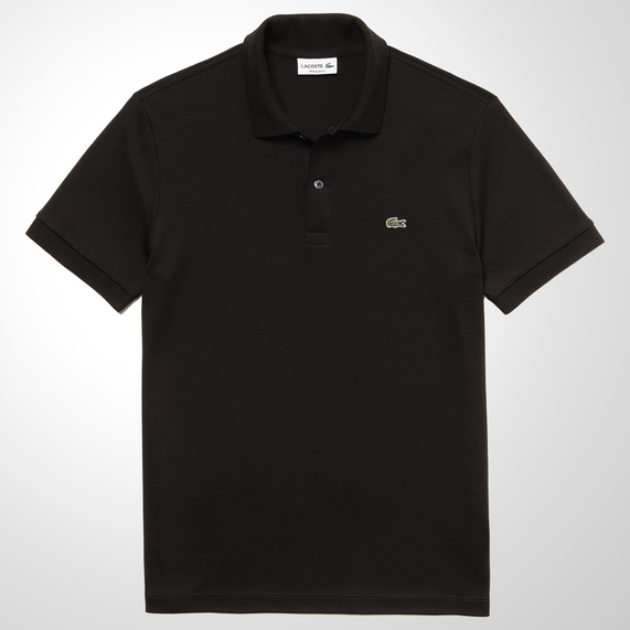 POLO MASCULINA REGULAR PRETA LACOSTE