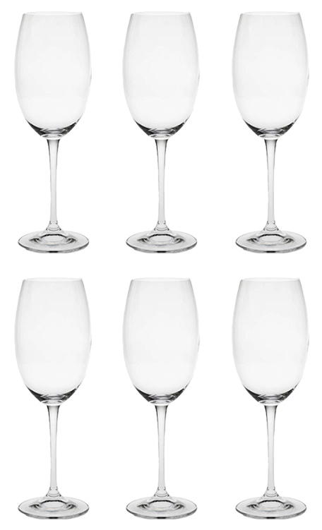 Conjunto 6 Taças de Cristal Titânio Bohemia para Espumante 300ml