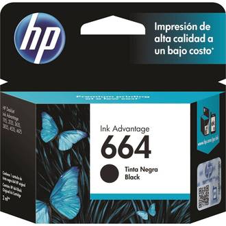 CARTUCHO DE TINTA HP 664 F6V29AB PRETO  - UN - HP