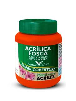 TINTA ACRILICA FOSCA 250ML  - LARANJA - PCT 3 - ACRILEX