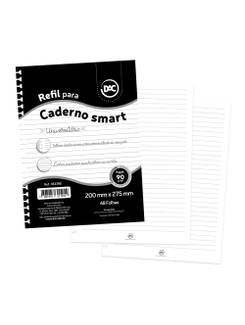 REFIL PAUTADO UNIV SMART 48FL - 1833RE - BRANCO - UN - DAC