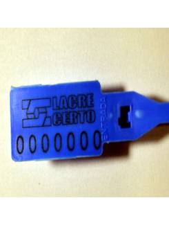 LACRE P/ MALOTE C/100 AZUL L26AZN - 26CM - UN - FORTSEAL