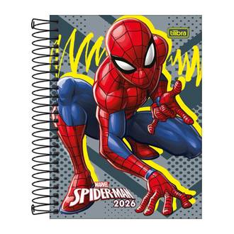 AGENDA ESPIRAL SPIDER MAN M4 - DIARIA - UN - TILIBRA