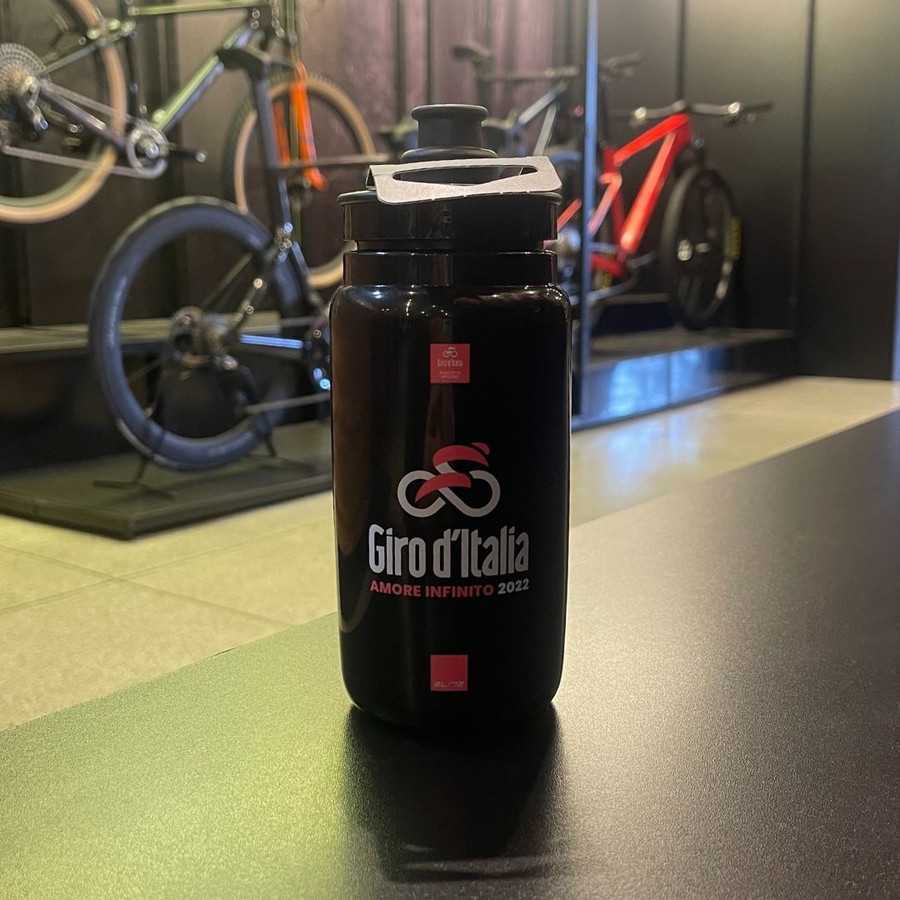 Garrafa Elite Fly Giro D'Italia 550ml Preta