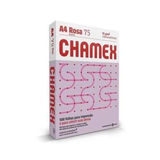PAPEL CHAMEX COLOR 75G 500FLS - ROSA - CX 10 - CHAMEX