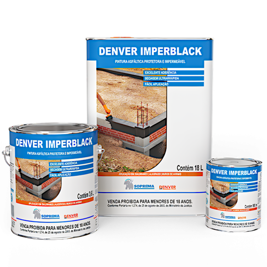 TINTA ASFÁLTICA IMPERBLACK DENVER 0.9L