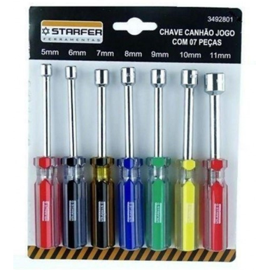 JOGO DE CHAVE CANHAO STARFER COM 7 PEÇAS REF. 3492801