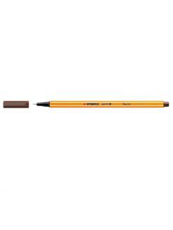CANETA MICROLINE 0,4MM - MARROM - CX 12 - COMPACTOR