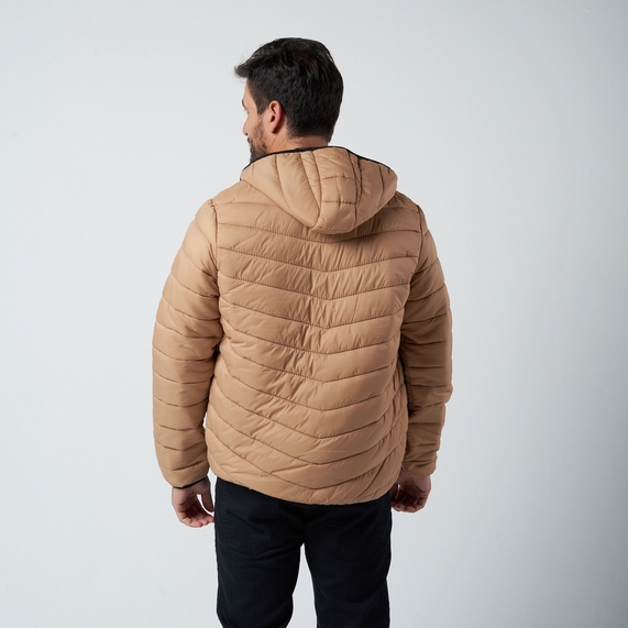 JAQUETA MASCULINA MATELASSÊ MARROM PADRÃO