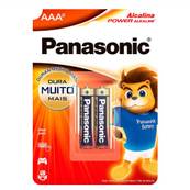 PILHA ALCALINA PALITO AAA C/2 - LR03-2BT - UN - PANASONIC