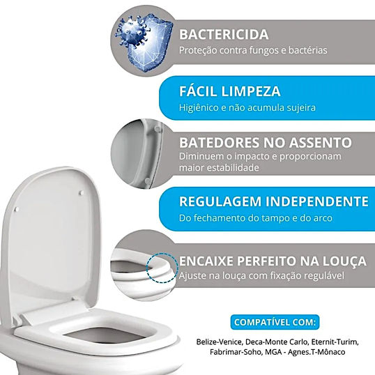 ASSENTO SANITÁRIO ESPECIAL ALMOFADADO ASTRA TTP/K NV89