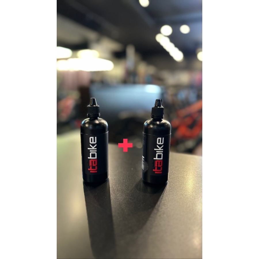 Kit Com Dois Óleos Lubrificantes Cera Itabike 120ml